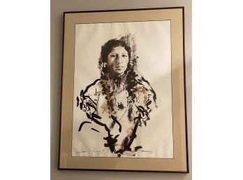 Vintage Native American Art,  Amy R. Stein Signed And Numbered Print