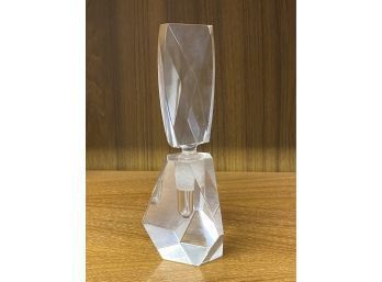 Vintage Crystal Perfume Bottle 5.5 Inches