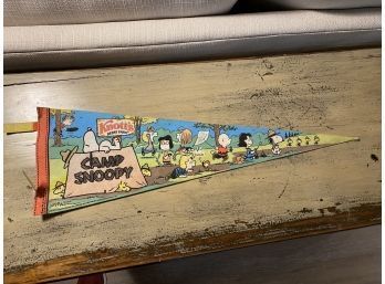 Vintage Knotts Berry Farm Snoopy Pennant