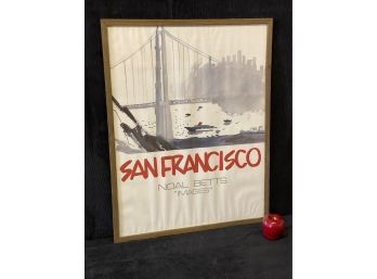 Vintage Neil Betts San Francisco Poster Entitled Images  29 1/2 X 23 Inches