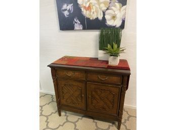 Small Buffet Cabinet Or Entry Chest With Runner