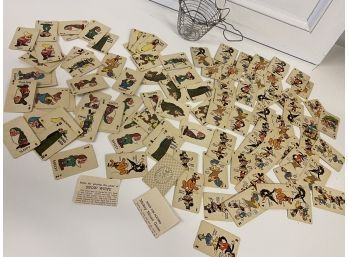 Vintage Miniature Playing Cards, Snow White And Mickey Mouse