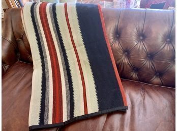 Estonian Striped Wool Blanket