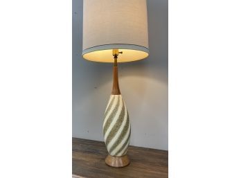Stunning Mid Century Modern Swirl Lamp, F.A.I.P.