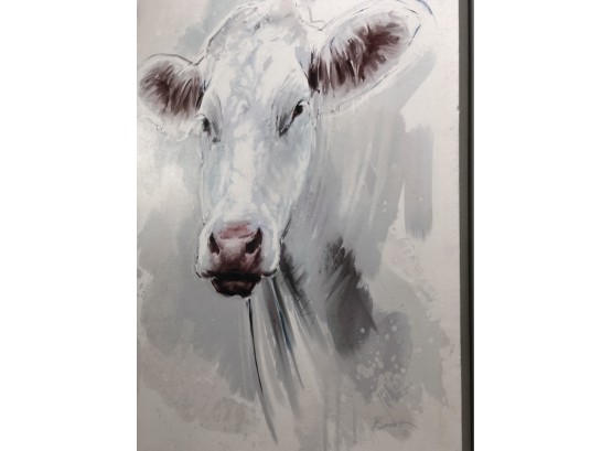 Beautiful Painted Canvas:  COW