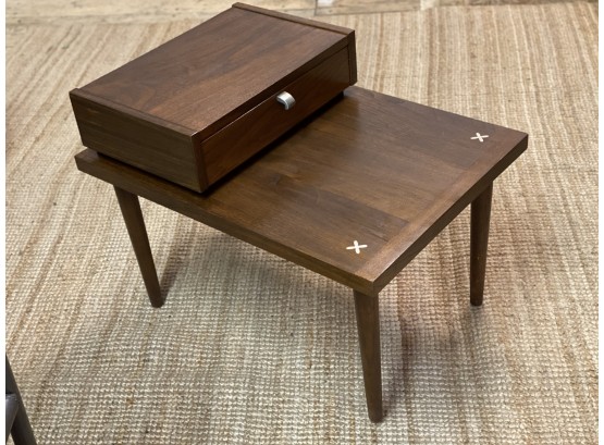 American Of Martinsville Walnut End Table