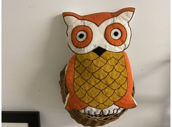 Wide Eyed Woot Owl Pillow