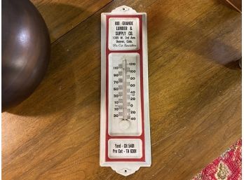 Vintage Metal Outdoor Thermometer