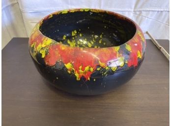 Large Glazed Bowl Or Planter