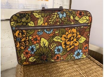 Vintage Floral Travel Luggage