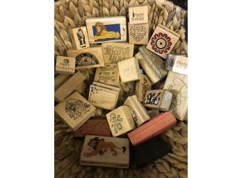 Lot Of Rubber Stamps