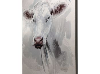 Beautiful Painted Canvas:  COW