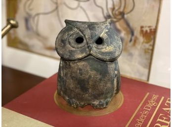 Owl Incense Burner Cast Iron
