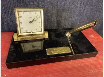 Vintage Florn German Desk Clock
