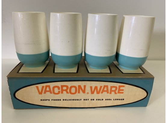Mid Century Vacron Ware Tumblers Set Of Four With Box