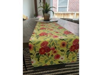 Crate And Barrel Table Runner, Bright And Cheery.