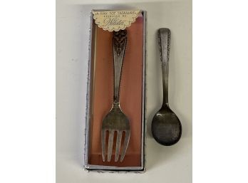 Childrens Sterling Spoon And Fork
