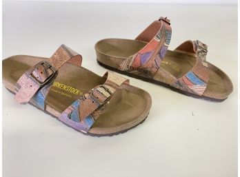 Original Birkenstock Sandals With Vibrant Color Size 38