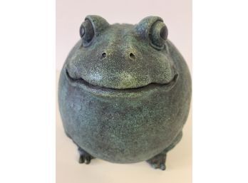 Fabulous Frog Figurine 6 X 6.5 Inches