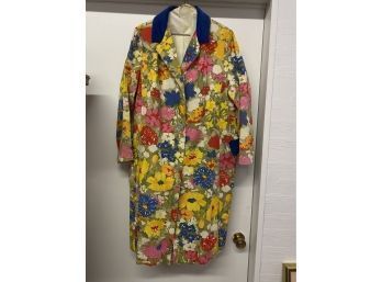 Vintage Spring Long Coat Of Flowers