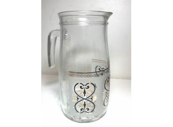 Mid Century Modern Cerve Juice Or Water Pitcher, Made In Italy