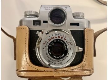 Vintage Bolsey Camera With Case