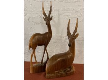 Wood Carved Antelope
