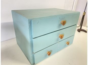 Sweet Baby Blue Desk Storage 11x11x17
