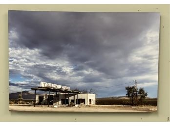 Awesome Metal Print Of Vintage Texas Truck Stop, Signed And Numbered