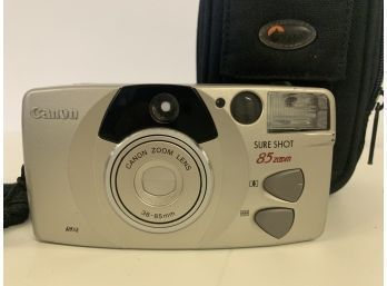 Canon Sure  Shot 85 Zoom Camera With Case