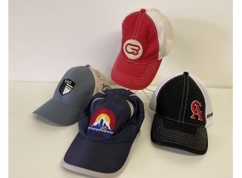 Four Baseball Style Hats