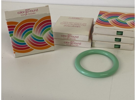 Set Of 5 Avon Color Go Round Bangles In Orig Box  Lot #2