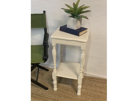Cute Wood Side Table/ Plant Stand Approx. 28 X 13.5 Inches