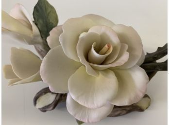 Beautiful Porcelain Rose Aprox 6 Inches