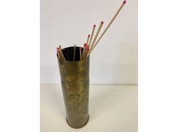 Artillery Shell Casing Trench Art  10.5 Inches