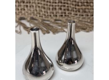 Vintage DANSK Mini Candleholders/Bud Vases Set Of 2