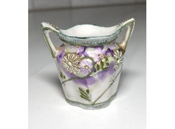 Vintage/Antique Hand Painted Porcelain Nippon 2 Handled Toothpick Holder