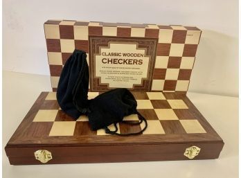 Classic Wooden Checkers