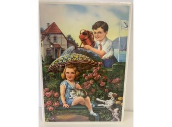 Vintage Color Art Print  #6976  Approx. 17 X 12 Inches
