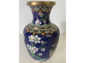Beautiful Cloisonne Vase Approx. 5.5 X 4 Inches