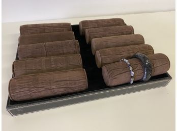 Large Lot Of Foam Bracelet Display With Tray