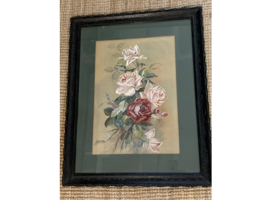 Stunning  Framed Rose Wall Art  29.5 X 23.5 Inches Approx,