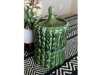 Fabulous Asparagus Ceramic Jar
