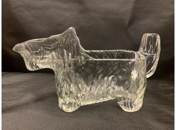 Vintage  Glass Scottie Dog Terrier Creamer