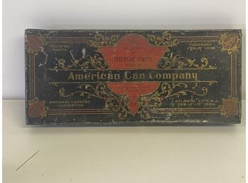Rare Antique Tin Box Originally A Souvenir From National Canners Convention 1907