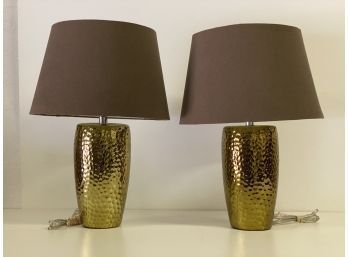 Pair Of Matching Table Lamps With Shades