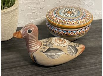 Cute Due Of Mexican Duck And Italian Candy Bowl