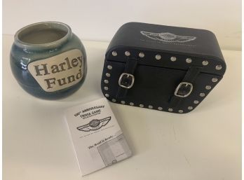 Harley Trivia Game And Harley Fund Ceramic Bowl