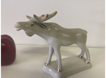 Vintage Porcelain Moose From Ukraine