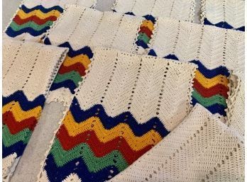 Vintage Crochet Tea Towels